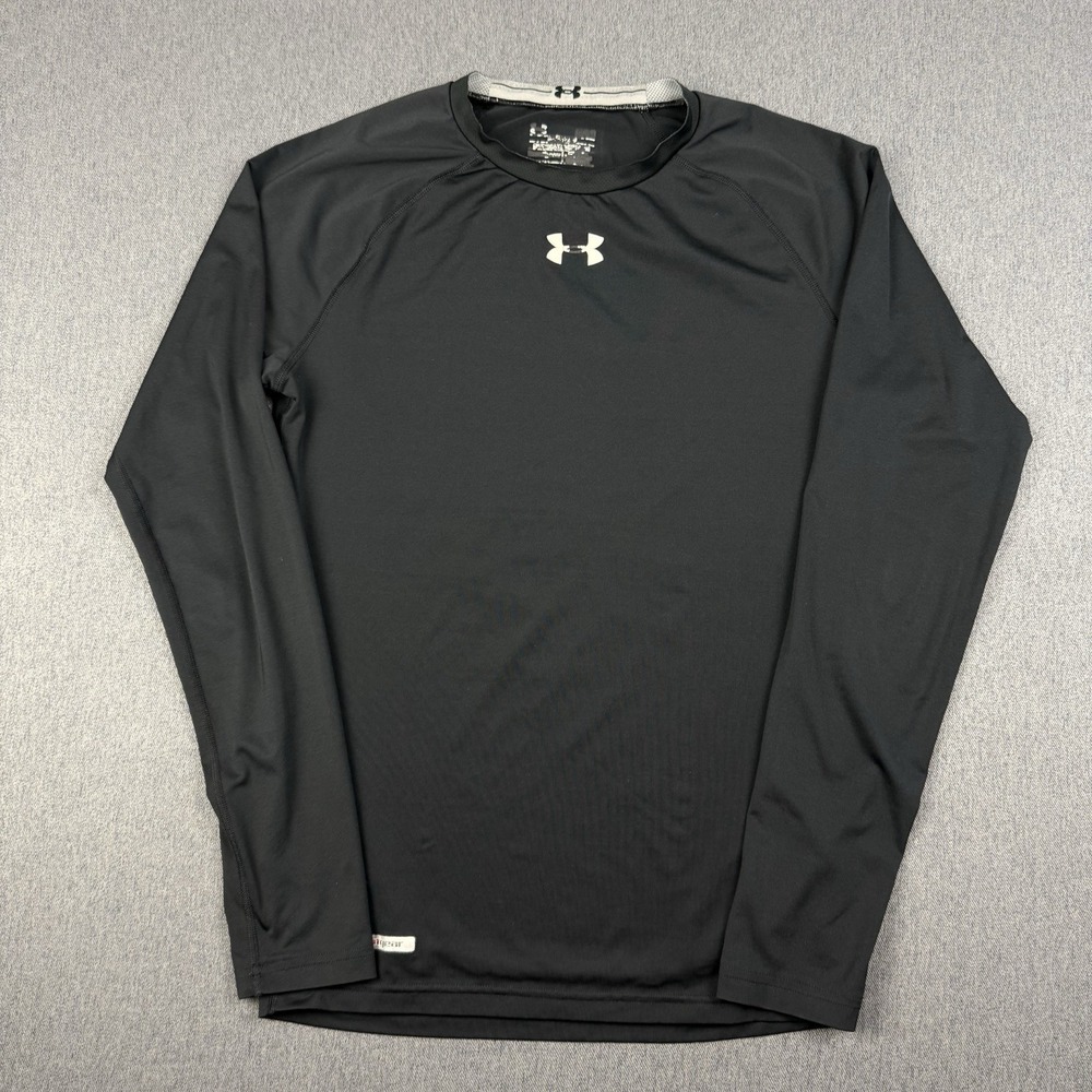 Under Armour HeatGear Shirt Mens Medium Black Compression Base Layer